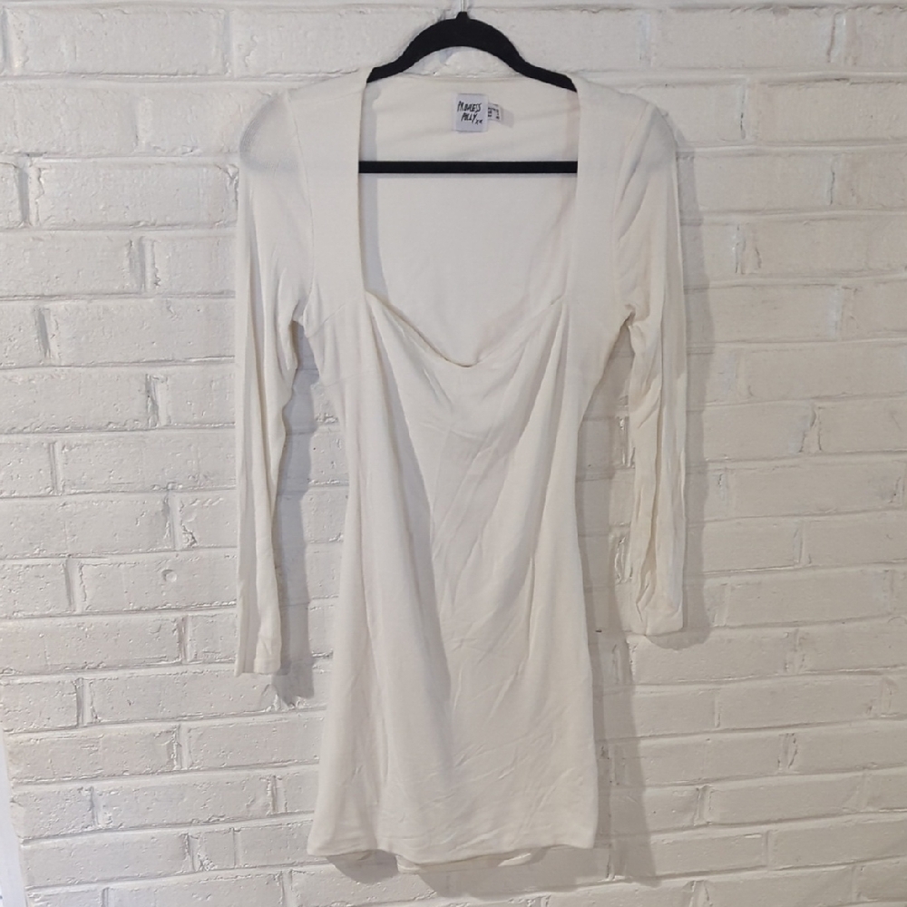White Long Sleeve Dress